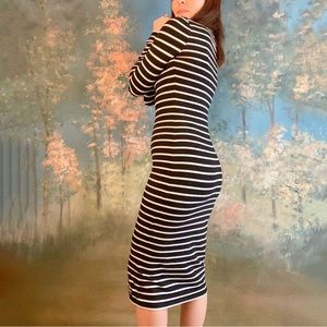 Superdry - striped bodycon dress - small